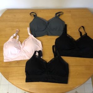 4 Full Size Coobie bralettes (fits 38A to 42DD)